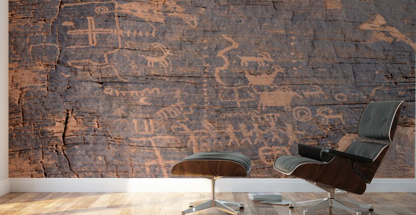 Petroglyphs in Valley of Fire State Park Nevada USA Wall Murals