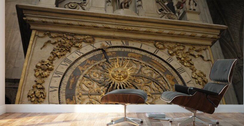 Lyon astronomical clock Cathedrale Saint Jean Baptiste Lyon France Wall Murals