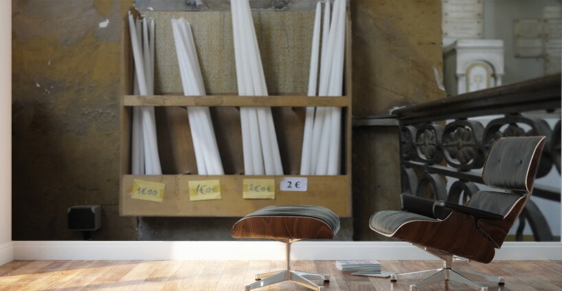 Prayer candles for sale Église Saint Pierre ancienne chapelle du collège des Jésuites Nevers Nièvre Burgundy France Wall Murals