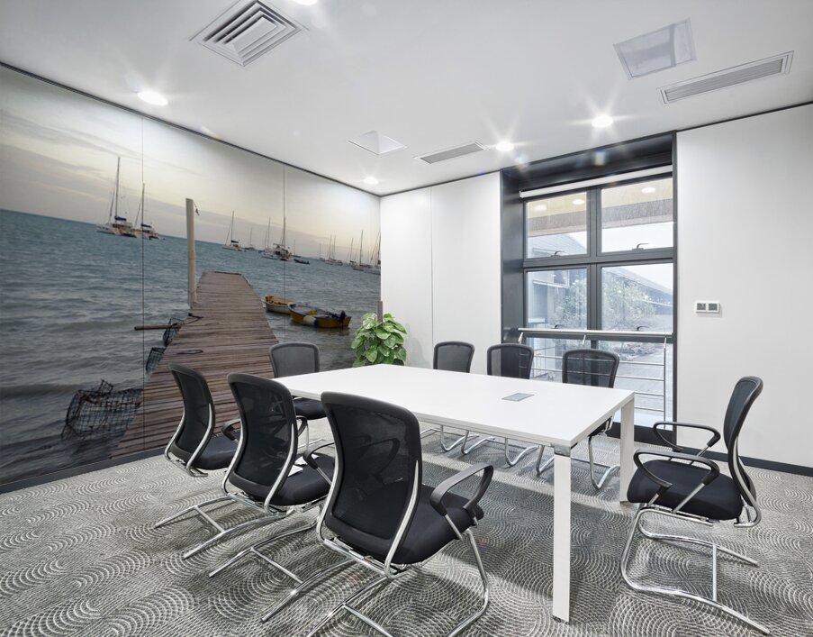 Dock and lobster pots Wall Printing