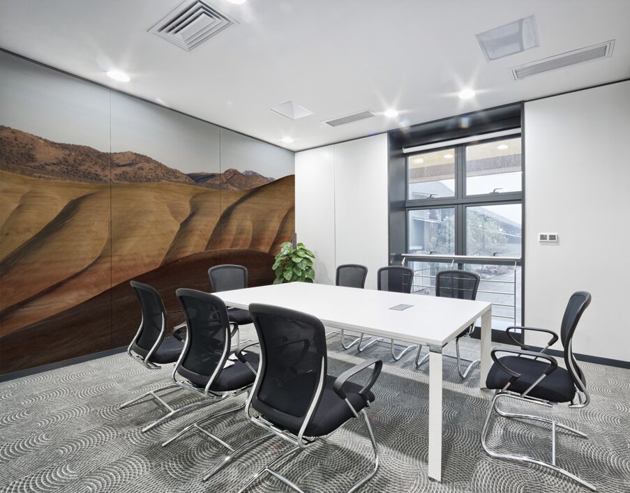 Colorful layers of sediment - John Day Fossil Beds Wall Printing