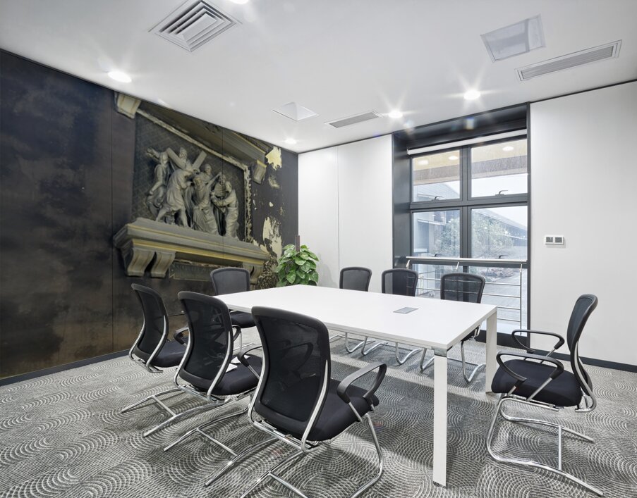 Carved crucifixion scene Eglise Saint Pothin Wall Printing
