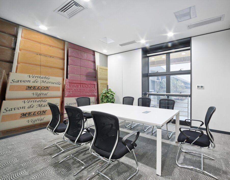 Melon and watermelon soap bars at the Lourmarin market Wall Printing