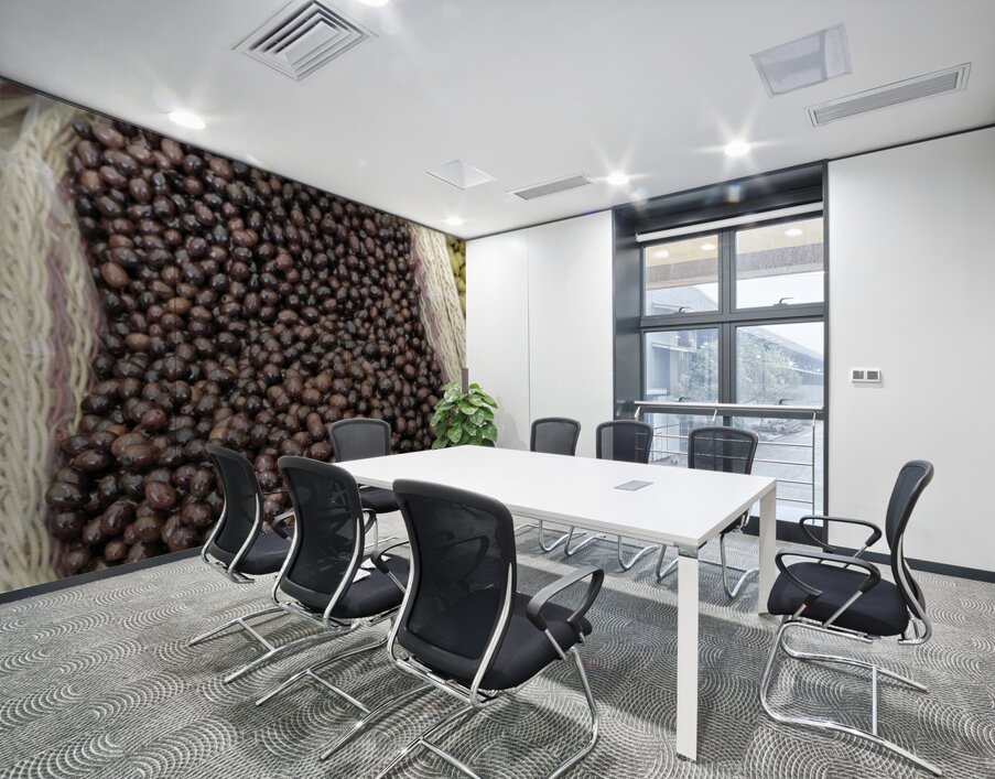 Black olives been sold in bulk Wall Printing