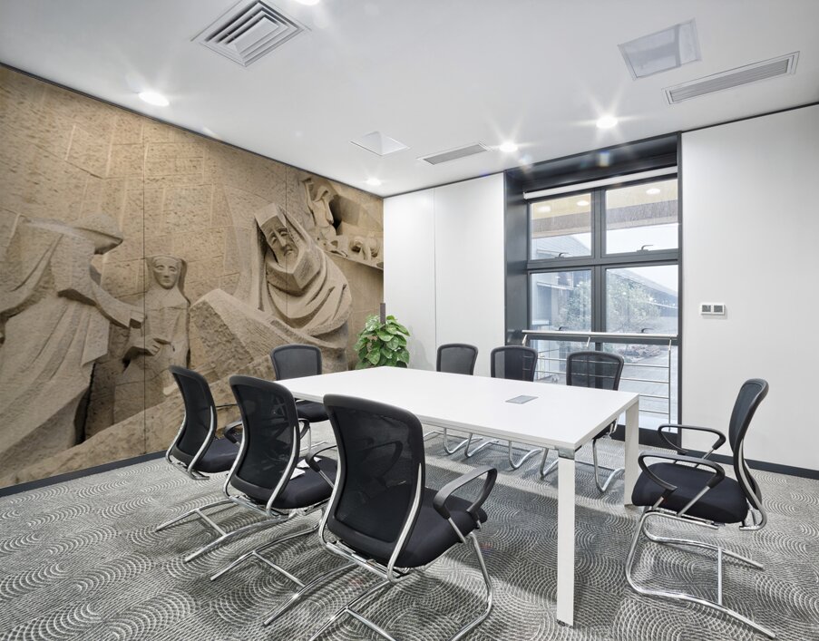 Passion Façade La Sagrada Família Temple Expiatori de la Sagrada Família Barcelona Spain Wall Printing