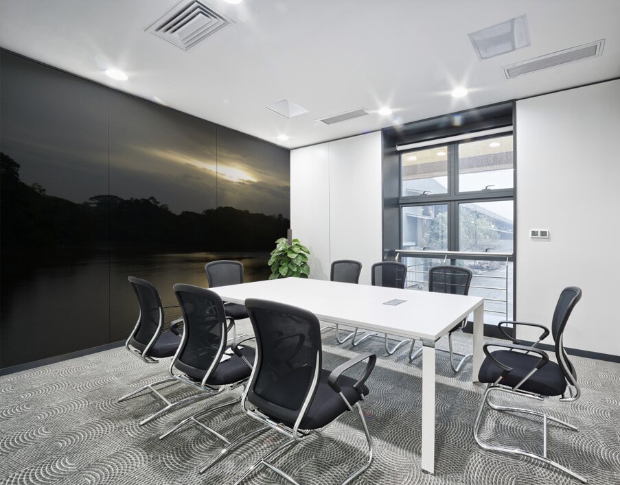 Canoeing on Lake Garzacocha La Selva Amazon Ecolodge Orellana Ecuador Wall Printing