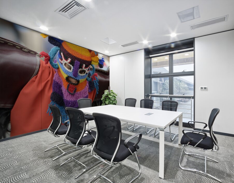 Man doing traditional dance while Quito celebrates the anniversary of its Spanish foundation Plaza de Santo Domingo Quito Ecuador Wall Printing