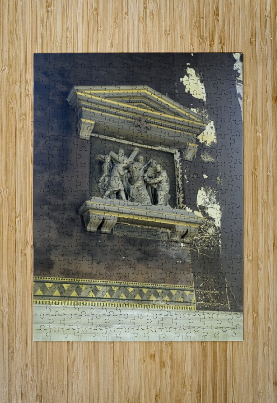 Carved crucifixion scene Eglise Saint Pothin Kevin Oke Puzzle printing