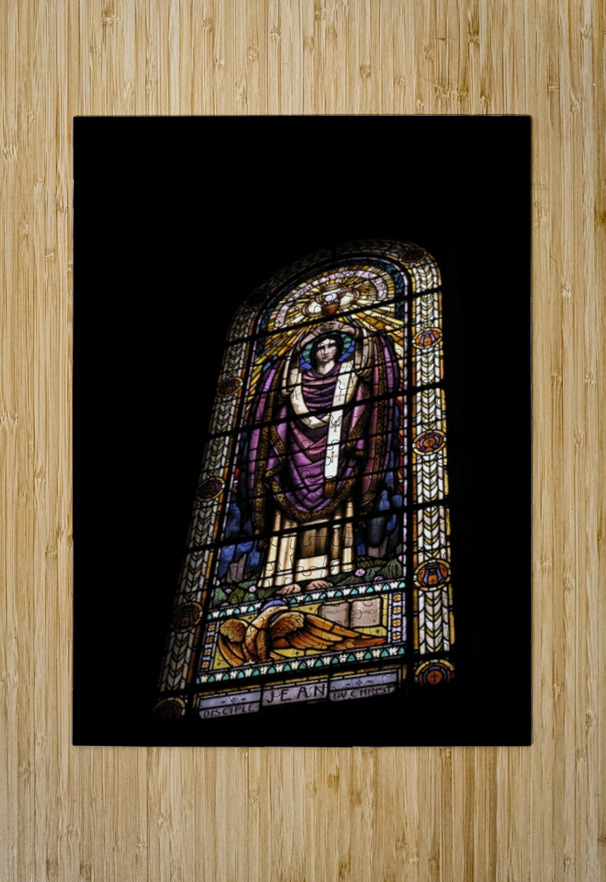 Stained glass window Eglise Saint Pothin Kevin Oke Puzzle printing
