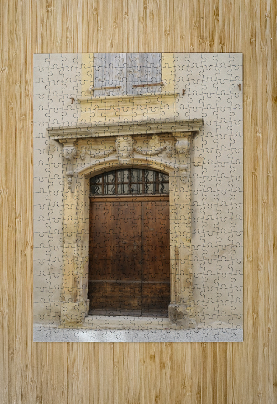 Ornate entry door in Lourmarin Kevin Oke Puzzle printing