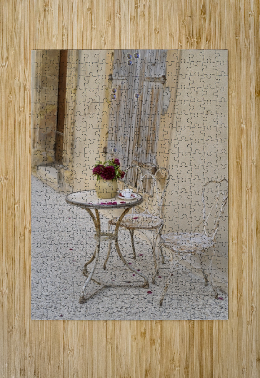 Outdoor table with flowers Kevin Oke Puzzle printing