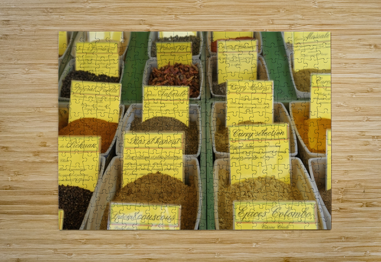 Bulk ingredients at the Lourmarin market Kevin Oke Puzzle printing