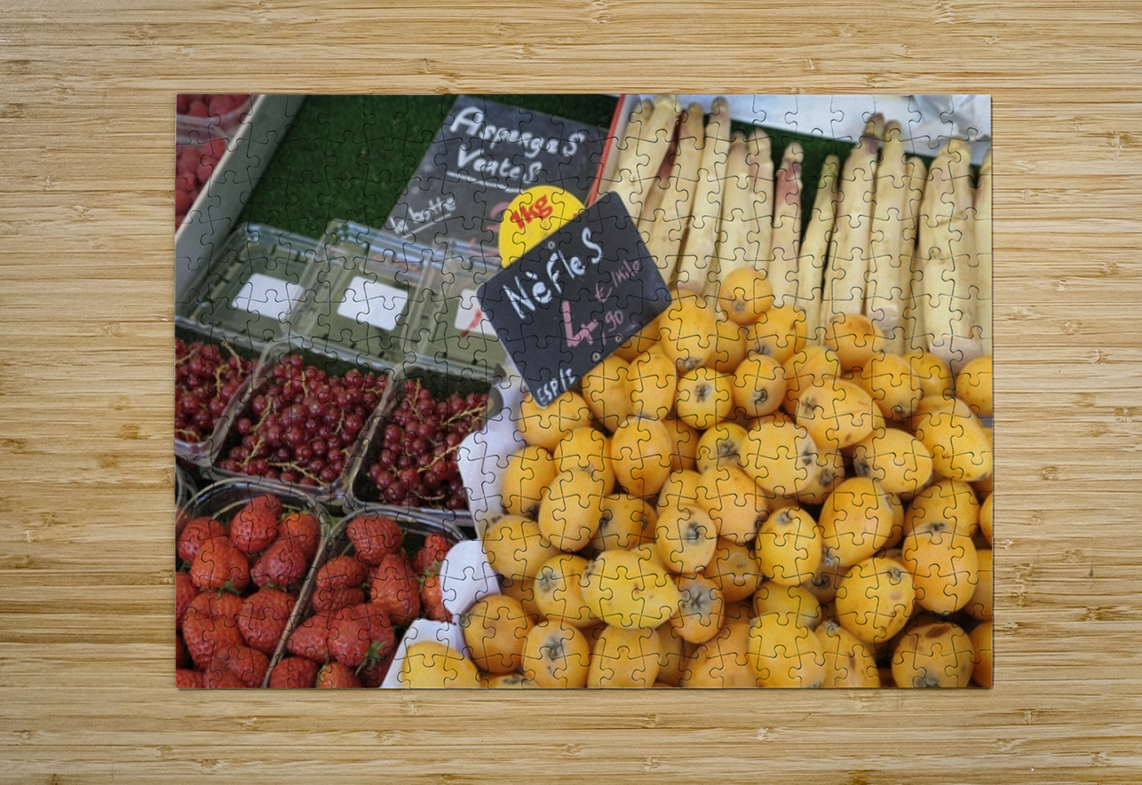Fresh Fruit Thursday Market Boulevard Saint Germain - Paris Kevin Oke Puzzle printing