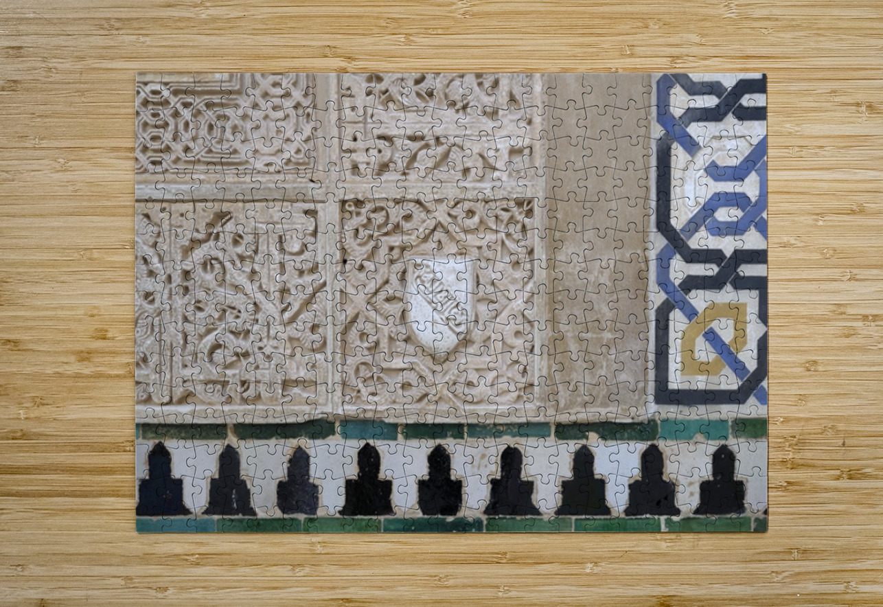 Patio de Arrayares   Court of the Myrtles The Alhambra Granada Andalusia Spain Kevin Oke Puzzle printing
