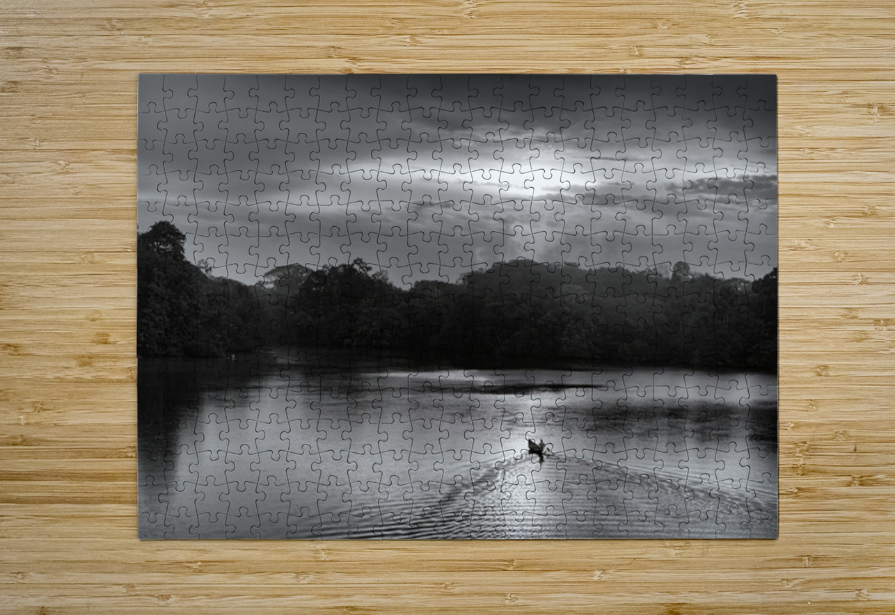 Canoeing on Lake Garzacocha - Ecuador Kevin Oke Puzzle printing
