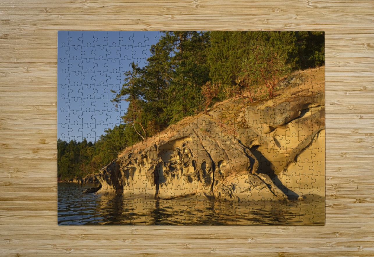 Wave etched sandstone cliff - Tent Island Kevin Oke Puzzle printing