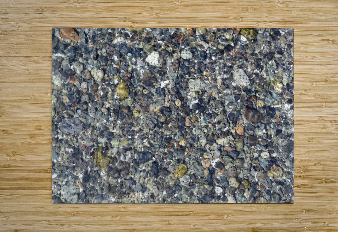 Rocks covered with water - Tent Island Kevin Oke Puzzle printing