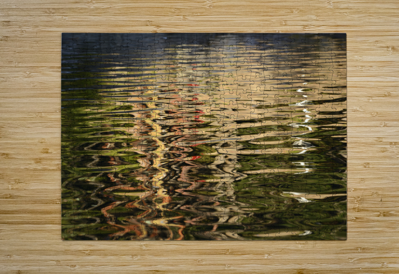 Trees reflected in the ocean Kevin Oke Puzzle printing