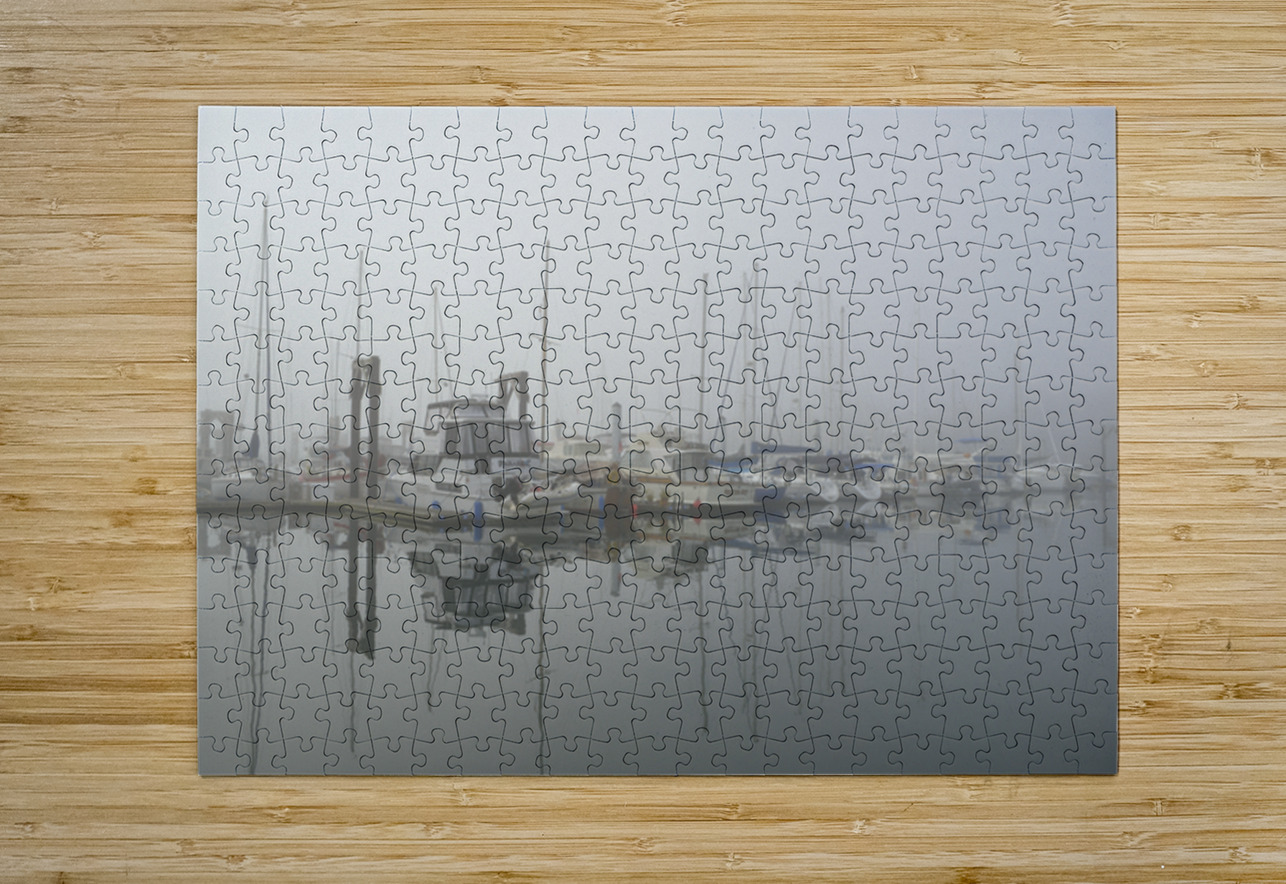 Foggy harbour - San Juan Island Kevin Oke Puzzle printing