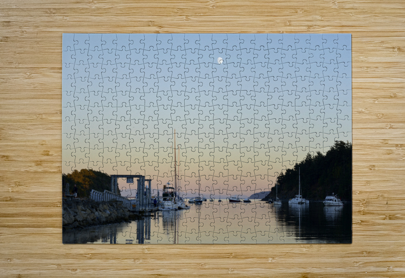 Sucia Island Moonrise - San Juan Islands Kevin Oke Puzzle printing