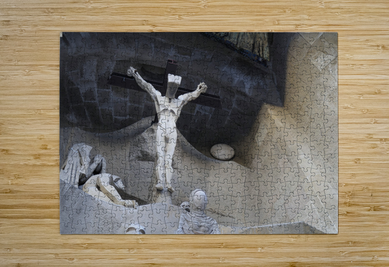 Passion Façade La Sagrada Família Temple Expiatori de la Sagrada Família Barcelona Spain Kevin Oke Puzzle printing
