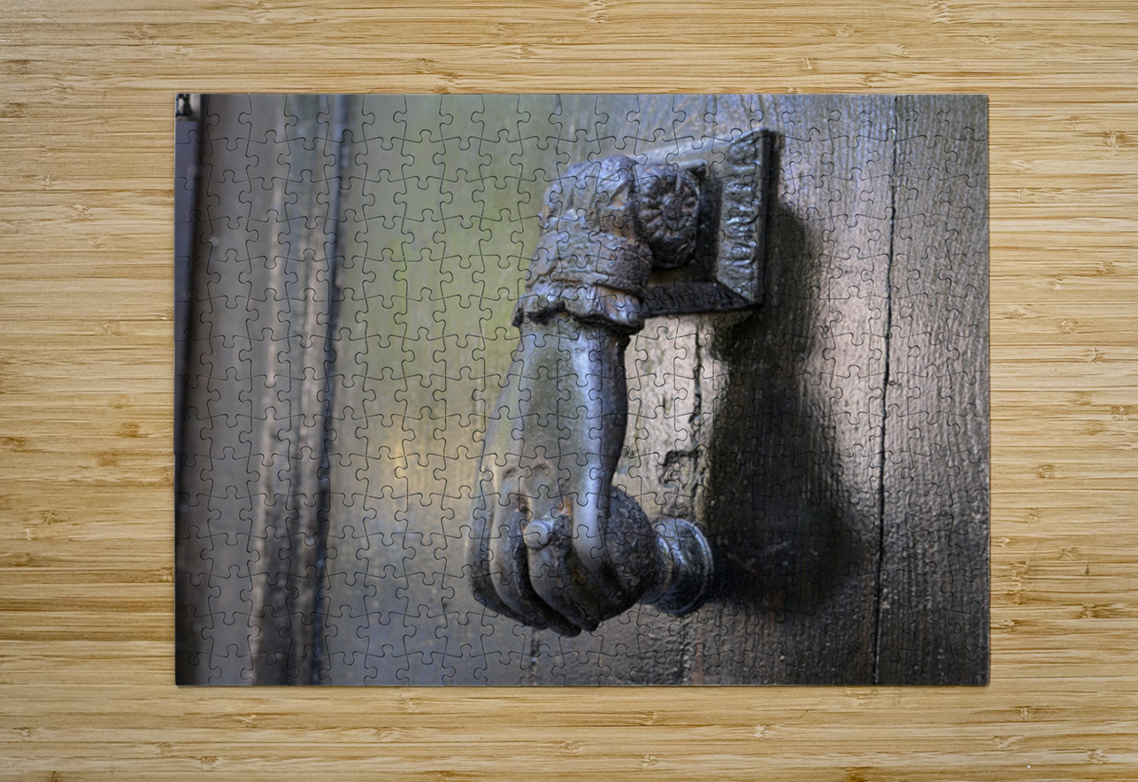 Hand door knocker. Aix-en-Provence. France Kevin Oke Puzzle printing