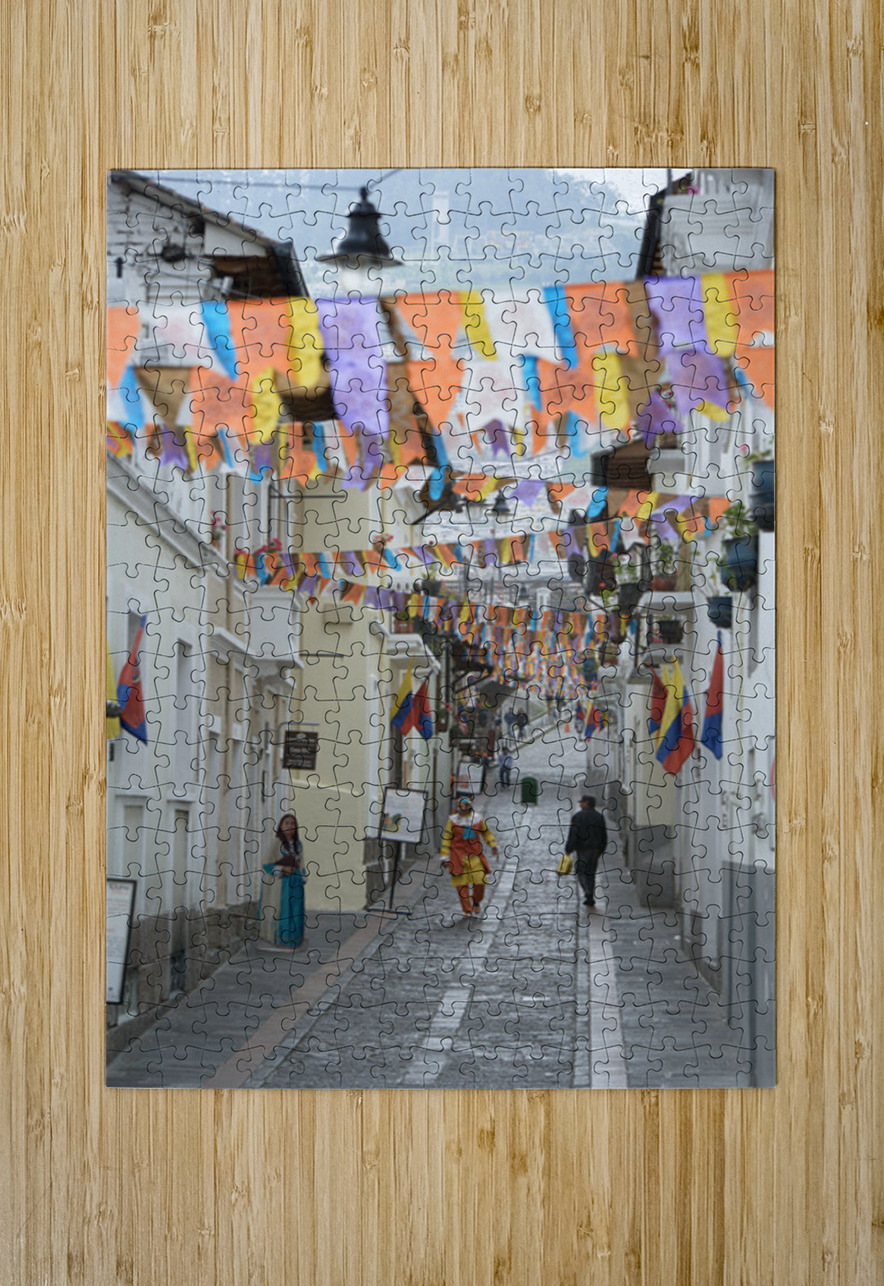 Calle Morales La Ronda. Quito. Ecuador Kevin Oke Puzzle printing