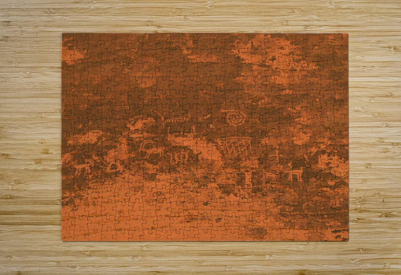 Petroglyphs near Atlatl Rock Valley of Fire State Park Nevada USA Kevin Oke Puzzle printing