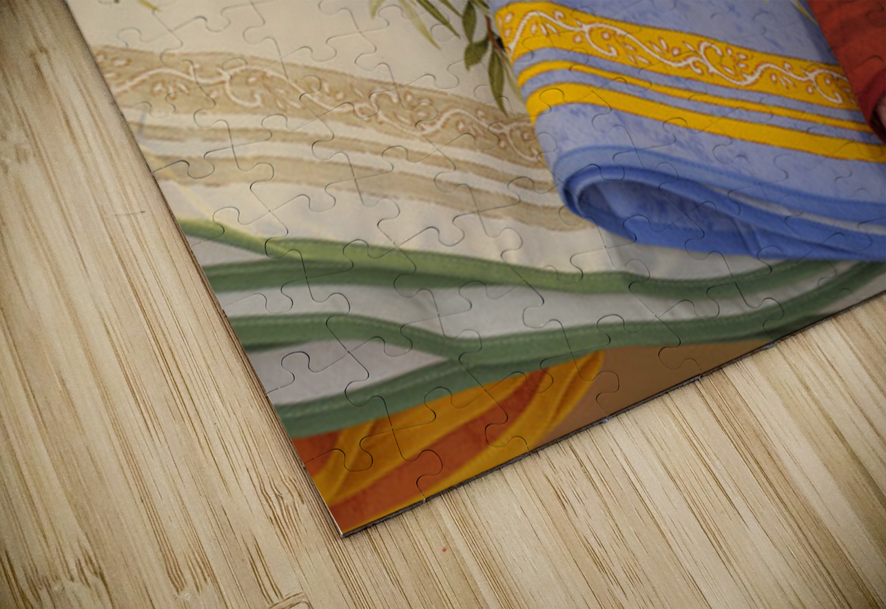 Red and Yellow Textiles - Aix-en-Provence Kevin Oke Puzzle