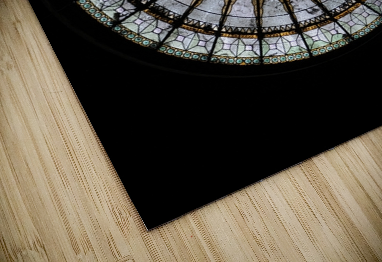 Round geometric stained glass window Eglise Saint Pothin Kevin Oke Puzzle