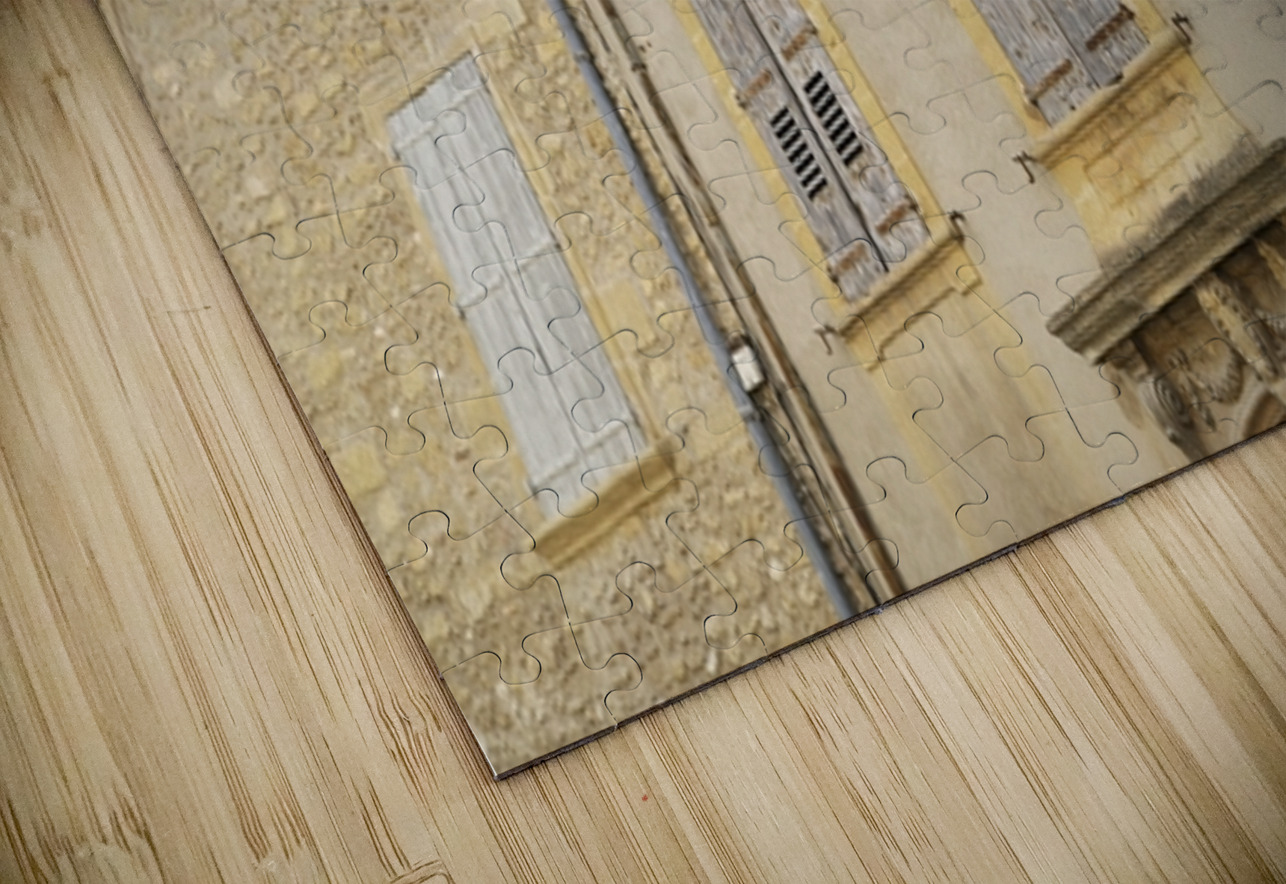 Shuttered windows on an old apartment  building in Lourmarin Kevin Oke Puzzle