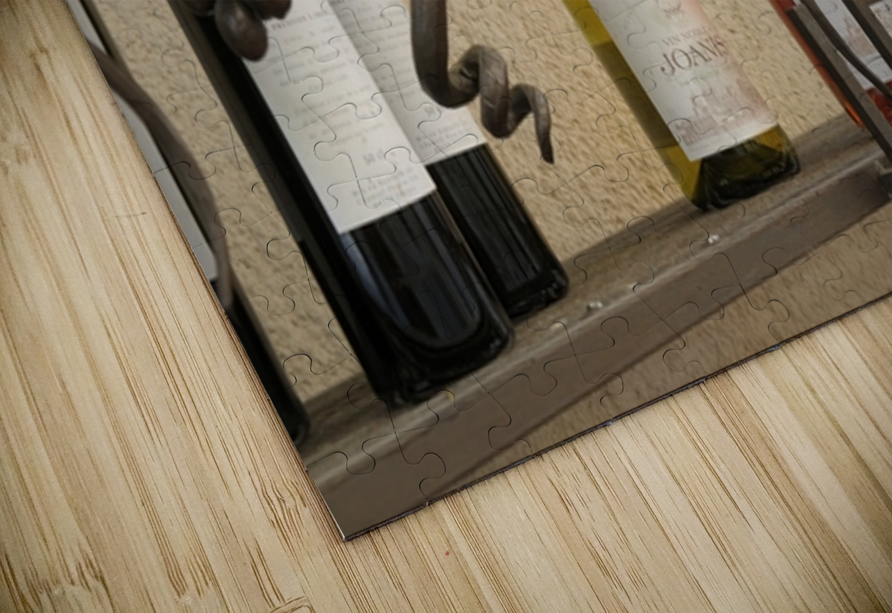 Les Vins Du Luberon store sign with bottled wine Kevin Oke Puzzle