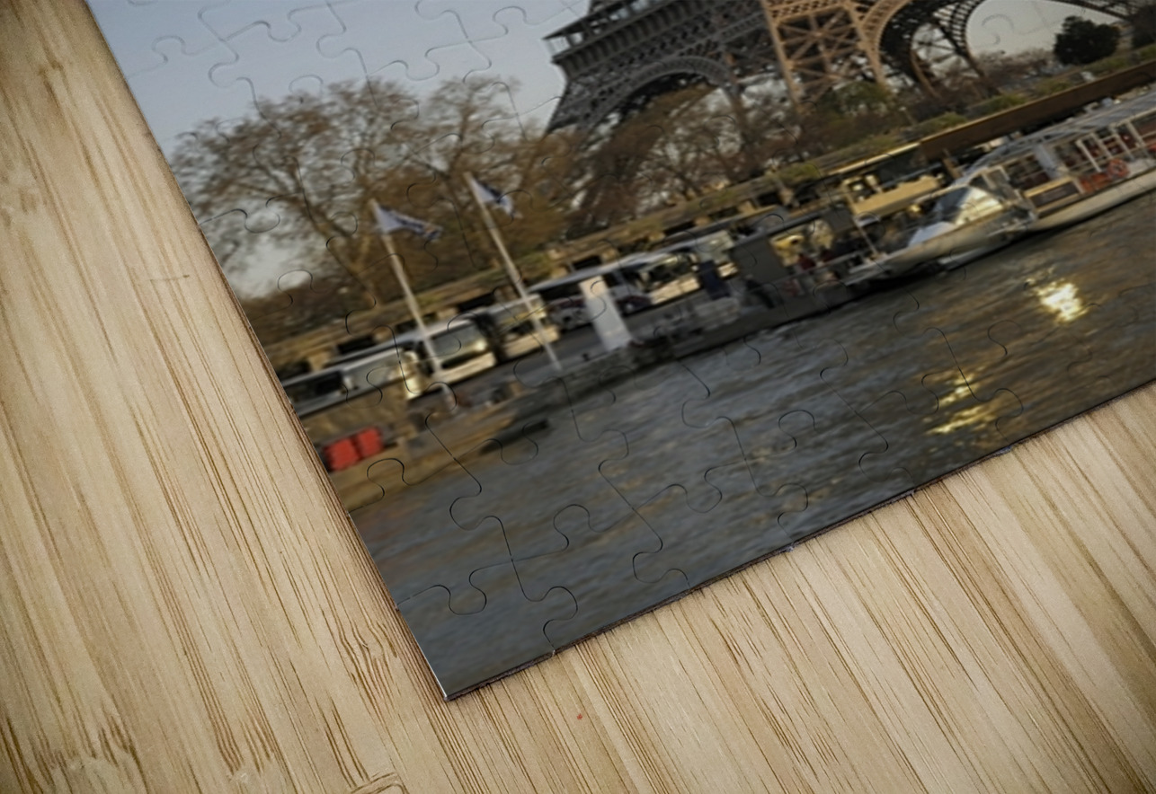 Sightseeing boats and the Eiffel Tower Paris Kevin Oke Puzzle