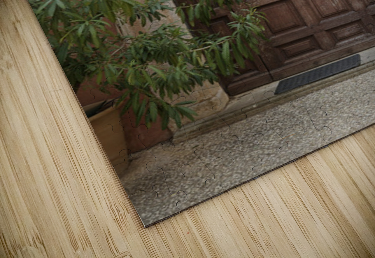 Wooden door with door knocker. Roussillon. France Kevin Oke Puzzle