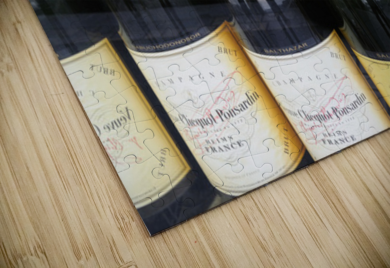 Champagne bottles in a liquor store Nevers Nièvre Burgundy France Kevin Oke Puzzle