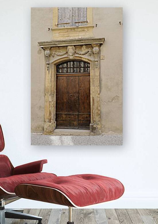 Ornate entry door in Lourmarin by Kevin Oke