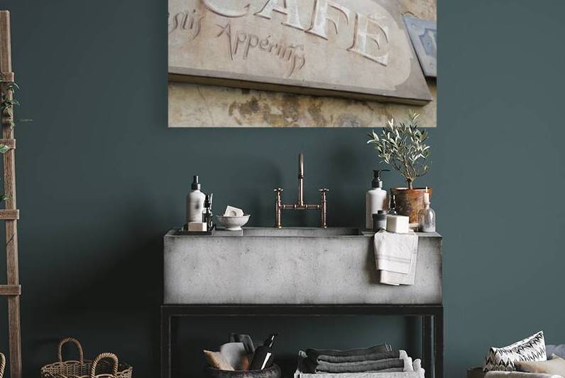 Cafe sign in Lourmarin by Kevin Oke