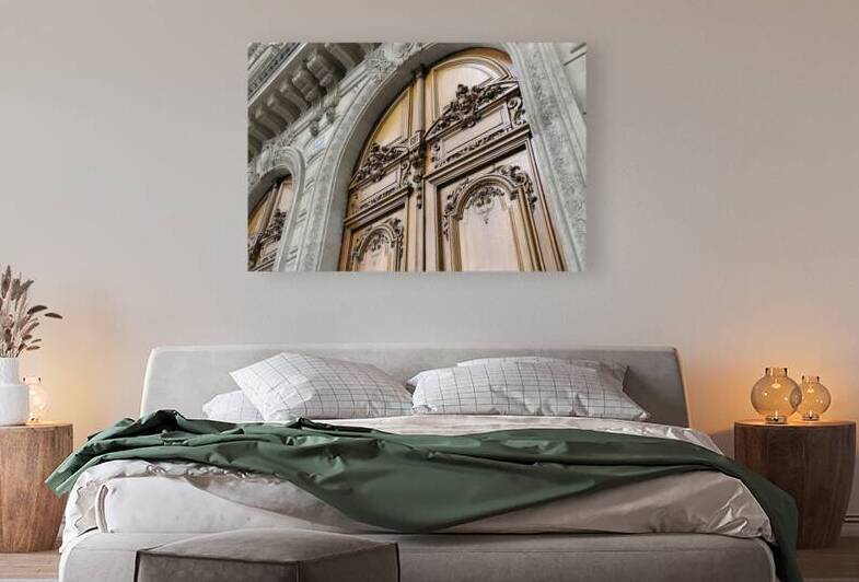 Ornate wooden door - Paris by Kevin Oke