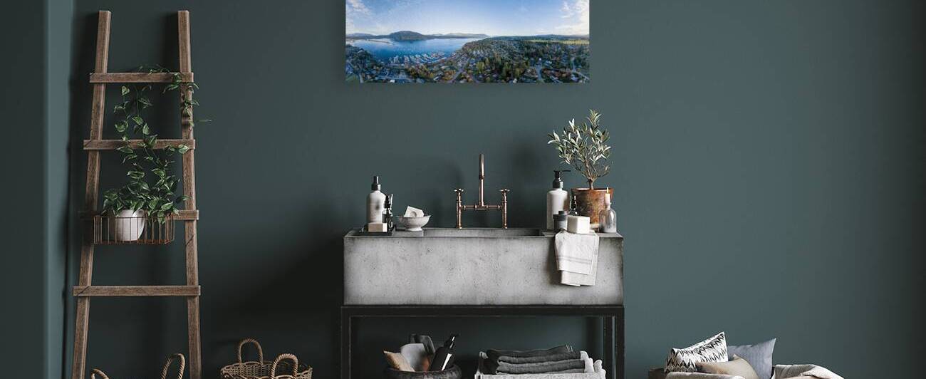 Cowichan Bay Panorama - Vancouver Island by Kevin Oke