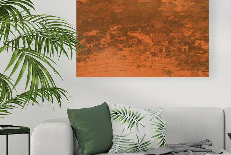 Petroglyphs near Atlatl Rock Valley of Fire State Park Nevada USA by Kevin Oke