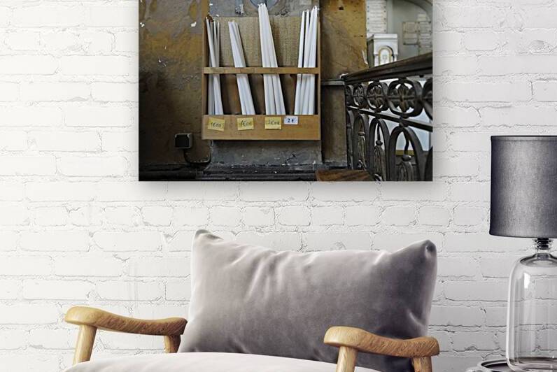 Prayer candles for sale Église Saint Pierre ancienne chapelle du collège des Jésuites Nevers Nièvre Burgundy France by Kevin Oke